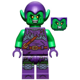 LEGO｜SH695 Green Goblin - Bright Green, Dark Purple Outfit