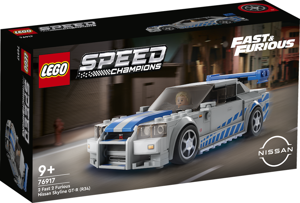 76917 2 Fast 2 Furious Nissan Skyline GT-R (R34) 日產 玩命關頭，Speed Champions  極速賽車，樂高盒組 - 一直玩積木磚門店