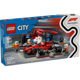 LEGO｜60443 F1® Pit Stop & Pit Crew with Ferrari Car F1® 維修站、維