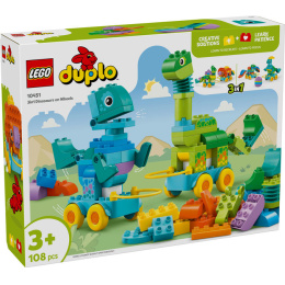 LEGO｜10451 3in1 Dinosaurs on Wheels 3 合 1 有輪恐龍