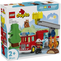 10473 Fire Truck with Hose and Firefighter